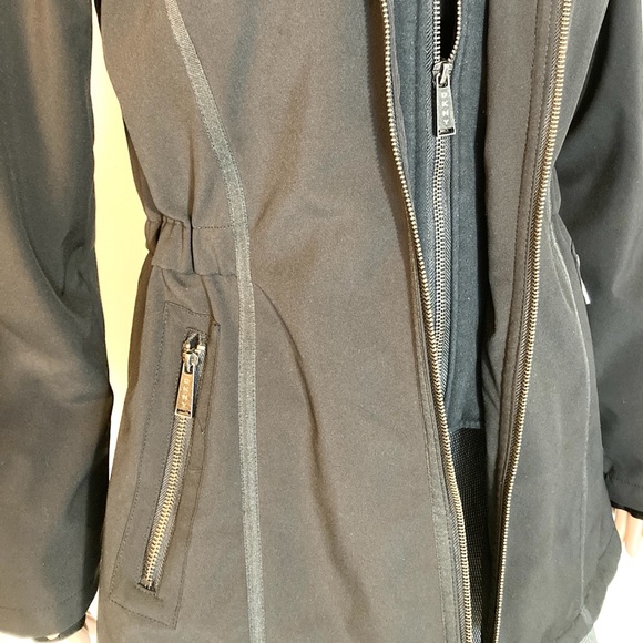 MED•DKNY•DOUBLE HOODED BLACK FUNky COAT• - Picture 13 of 13